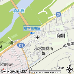 和歌山県橋本市向副1052周辺の地図