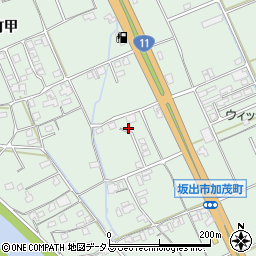 香川県坂出市加茂町甲113-1周辺の地図