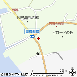 ａｕショップ　因島周辺の地図