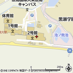 広島県東広島市黒瀬学園台555周辺の地図