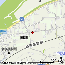和歌山県橋本市向副81周辺の地図