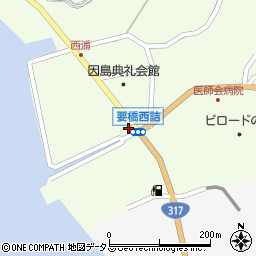 広島県尾道市因島中庄町2027周辺の地図