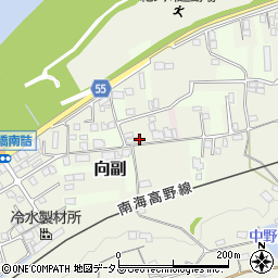 和歌山県橋本市向副83周辺の地図
