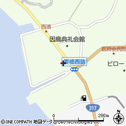 広島県尾道市因島中庄町2024周辺の地図