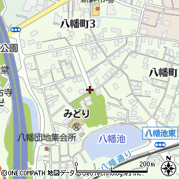 香川県坂出市八幡町周辺の地図