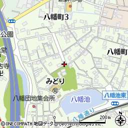 香川県坂出市八幡町周辺の地図