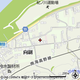 和歌山県橋本市向副85周辺の地図