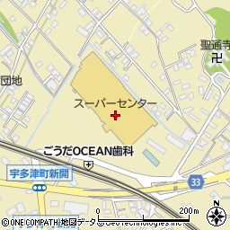 スーパーセンター宇多津店周辺の地図