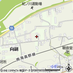 和歌山県橋本市向副89周辺の地図