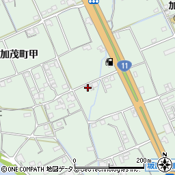 香川県坂出市加茂町甲106周辺の地図