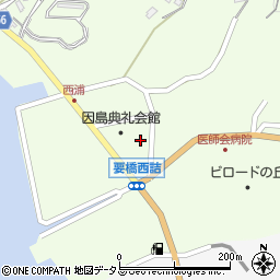 広島県尾道市因島中庄町2033-2周辺の地図