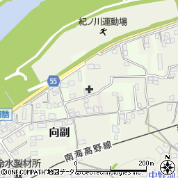 和歌山県橋本市向副100周辺の地図
