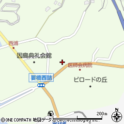 広島県尾道市因島中庄町2422-2周辺の地図
