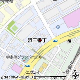 中庭住宅株式会社　セトラ宇多津展示場周辺の地図