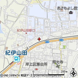 和歌山県橋本市岸上381周辺の地図