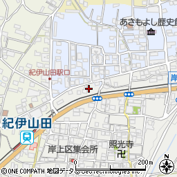 和歌山県橋本市岸上384周辺の地図