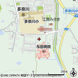 与田病院周辺の地図
