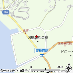 広島県尾道市因島中庄町2041-1周辺の地図