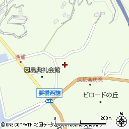 広島県尾道市因島中庄町2408周辺の地図