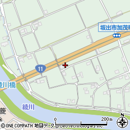香川県坂出市加茂町甲282-3周辺の地図