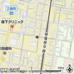 香川県高松市三条町259-1周辺の地図