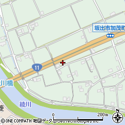 香川県坂出市加茂町甲282-6周辺の地図