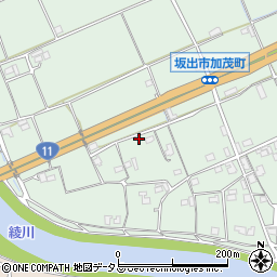 香川県坂出市加茂町甲298周辺の地図