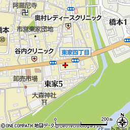 タイムズ橋本東家駐車場周辺の地図