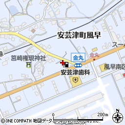 松田石油株式会社　風早給油所周辺の地図