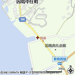 広島県尾道市因島中庄町2092周辺の地図