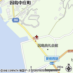 広島県尾道市因島中庄町2317周辺の地図