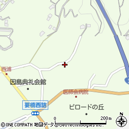 広島県尾道市因島中庄町2409-4周辺の地図