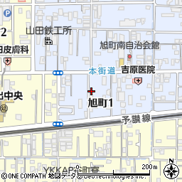香川県坂出市旭町1丁目1-23周辺の地図