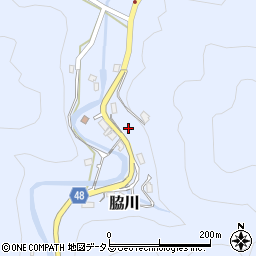 奈良県吉野郡黒滝村脇川周辺の地図