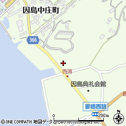 広島県尾道市因島中庄町2313周辺の地図