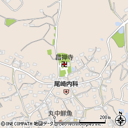 昌禅寺周辺の地図