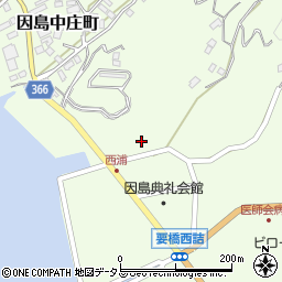 広島県尾道市因島中庄町2321周辺の地図