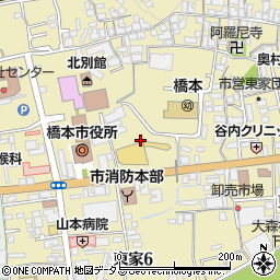 和歌山県橋本市東家1丁目7周辺の地図