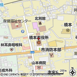 和歌山県橋本市東家1丁目周辺の地図