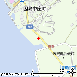 広島県尾道市因島中庄町2098周辺の地図