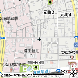 生駒文具店周辺の地図
