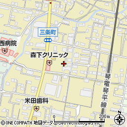 香川県高松市三条町307周辺の地図