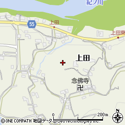 和歌山県橋本市上田周辺の地図