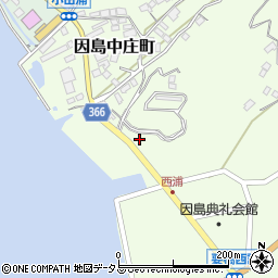 広島県尾道市因島中庄町2306-2周辺の地図