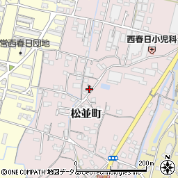 香川県高松市松並町616-1周辺の地図