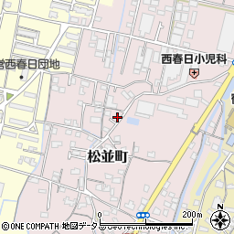 香川県高松市松並町616-5周辺の地図