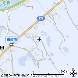 広島県東広島市黒瀬町市飯田1301-2周辺の地図