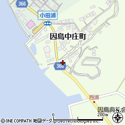 広島県尾道市因島中庄町2104周辺の地図