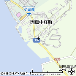 広島県尾道市因島中庄町2104周辺の地図