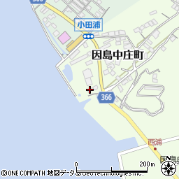 広島県尾道市因島中庄町2107-4周辺の地図